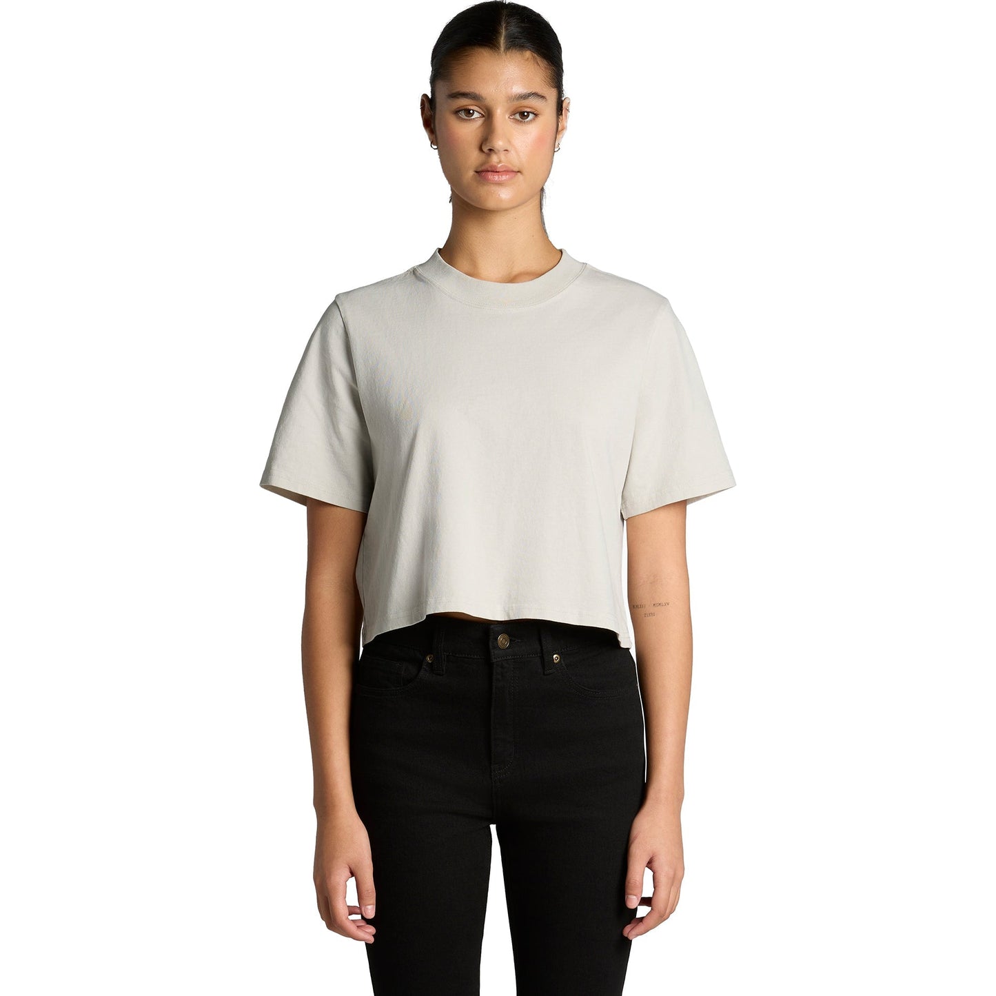 4089 WOS HEAVY FADED CROP TEE