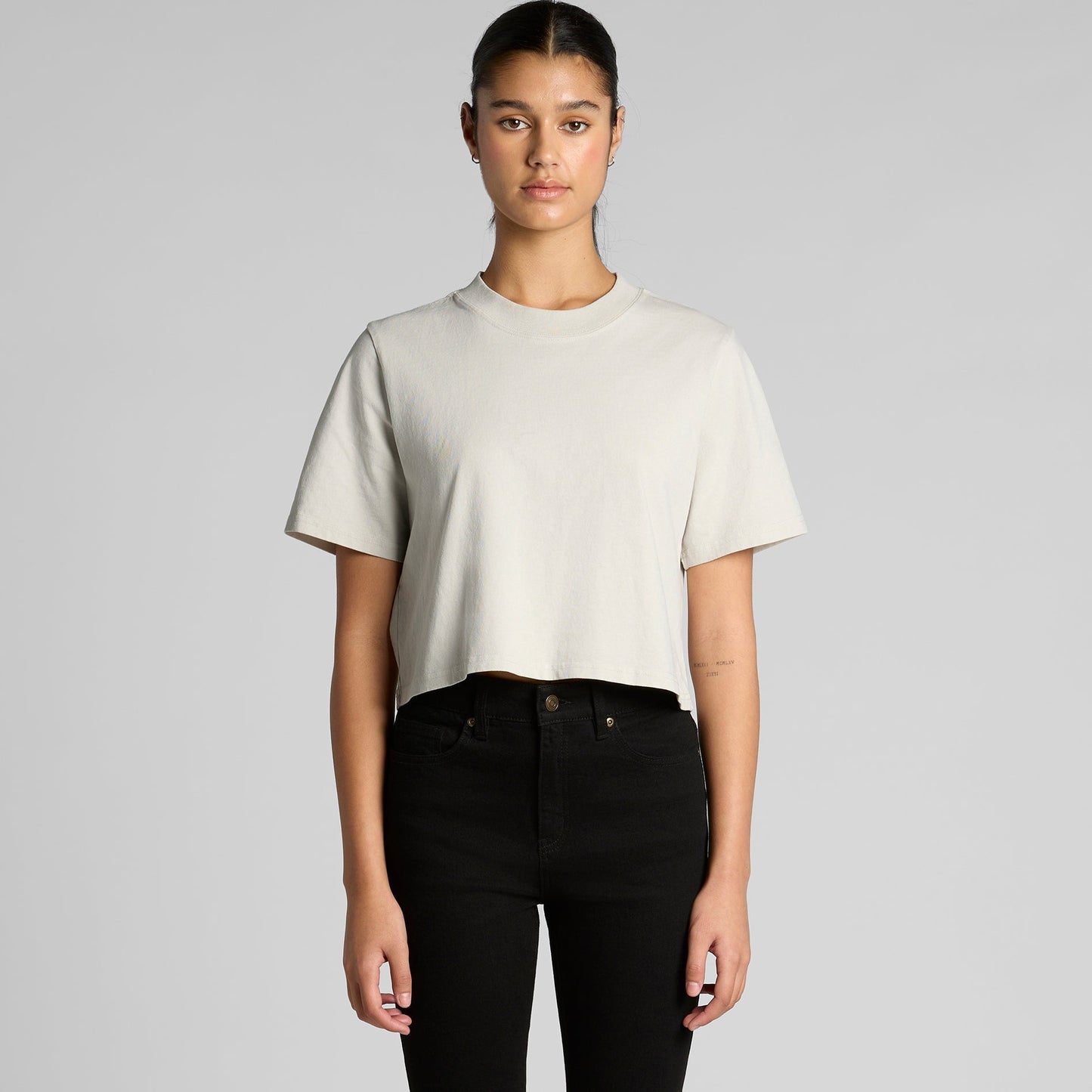 4089 WOS HEAVY FADED CROP TEE