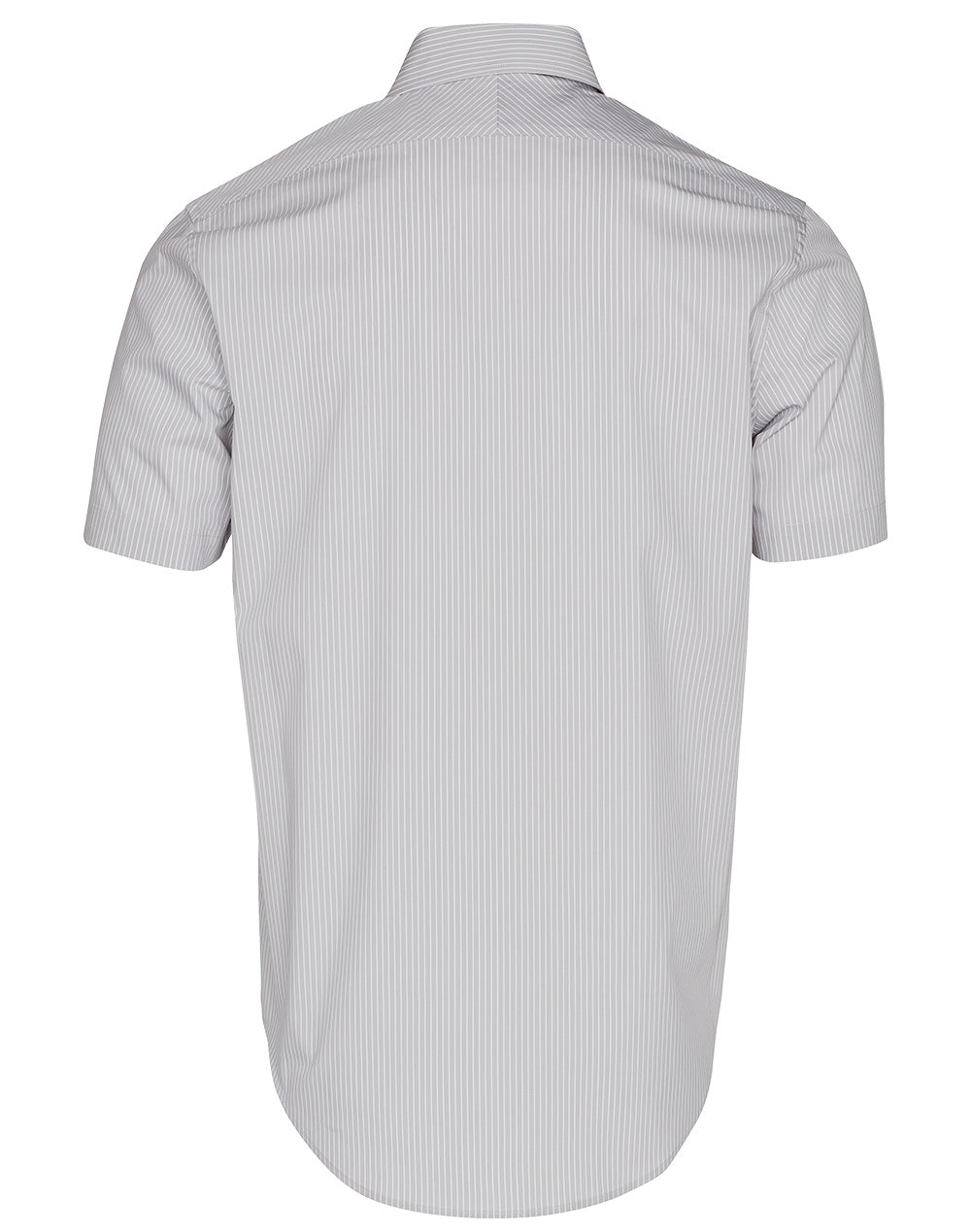 Benchmark M7200S Men's Ticking Stripe Short Sleeve Shirt