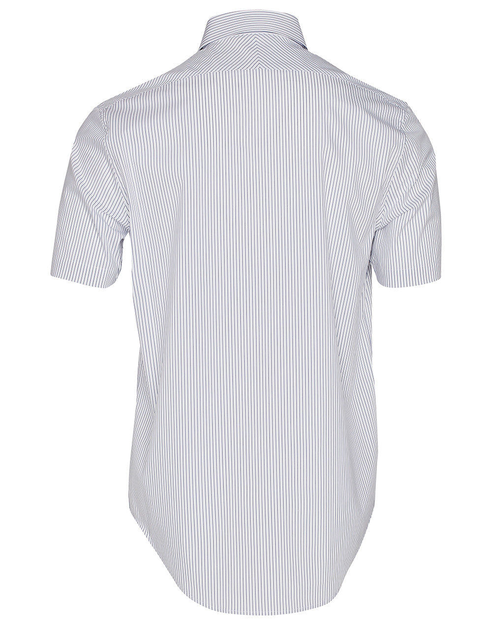 Benchmark M7200S Men's Ticking Stripe Short Sleeve Shirt