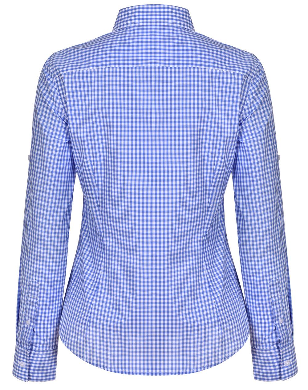 Benchmark M8300L Ladies' Gingham Check Long Sleeve Shirt