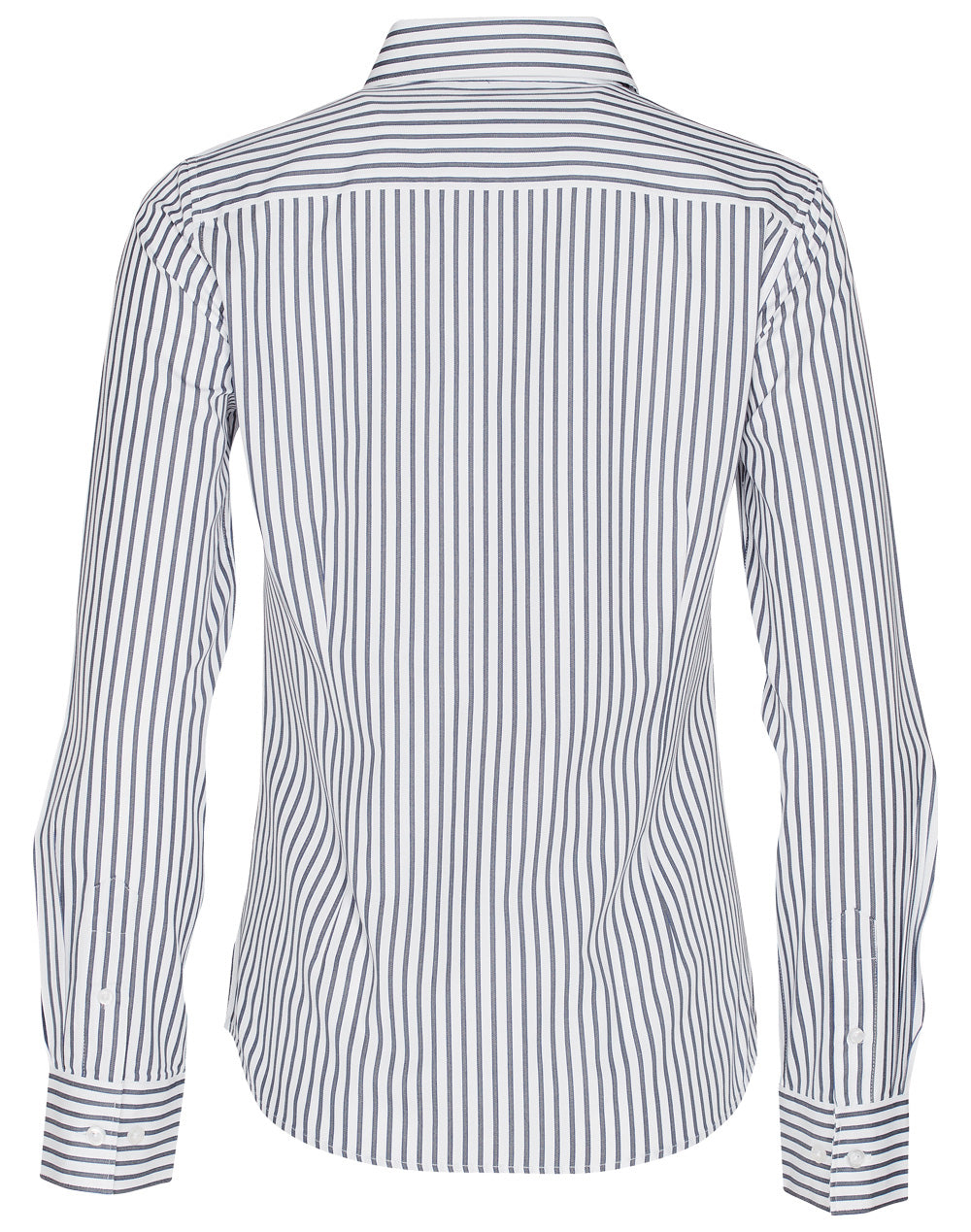 Benchmark M8310L Ladies' Executive Sateen Stripe Long Sleeve Shirt