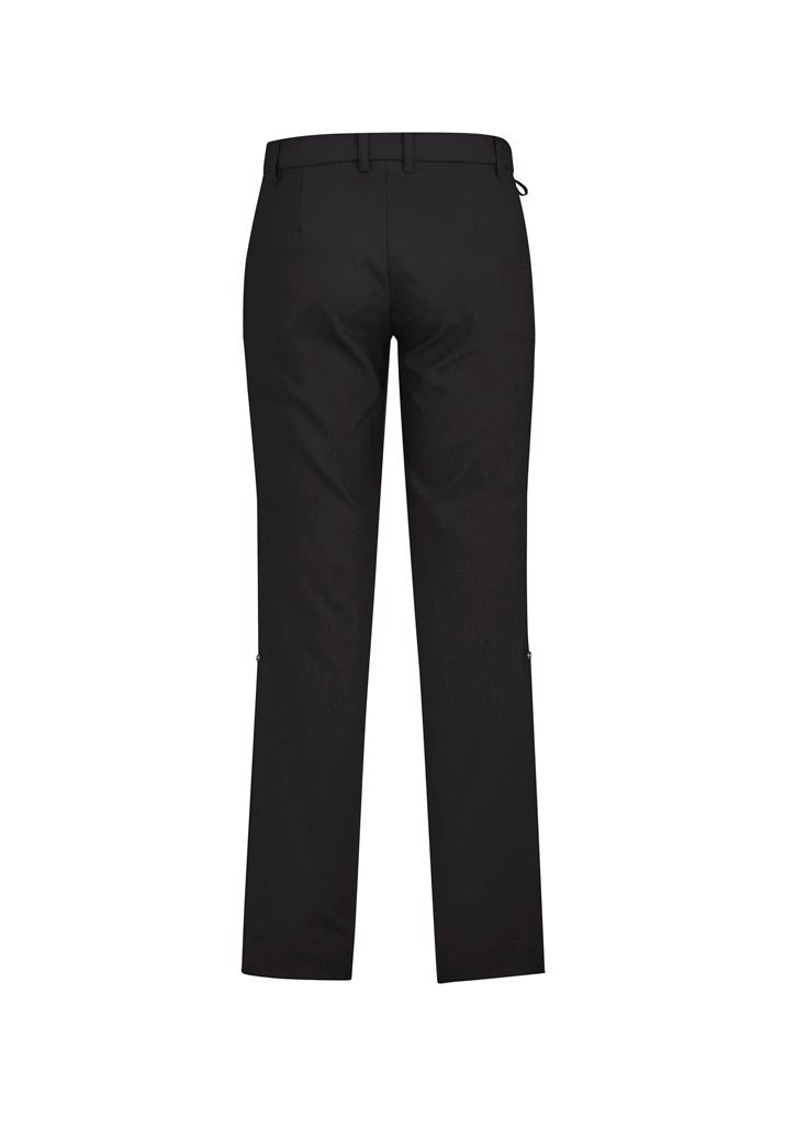 BIZ CARE MENS COMFORT WAIST FLAT FRONT PANT CL958ML - Icon Tshirts