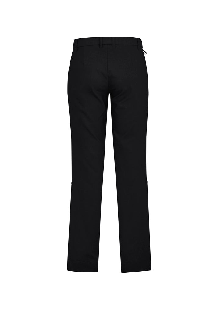 BIZ CARE MENS COMFORT WAIST FLAT FRONT PANT CL958ML - Icon Tshirts