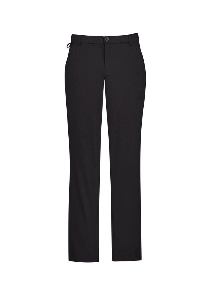 BIZ CARE MENS COMFORT WAIST FLAT FRONT PANT CL958ML - Icon Tshirts