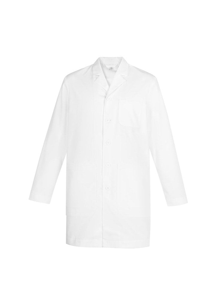 BIZ CARE MENS HOPE LONG LINE LAB COAT CC144ML - Icon Tshirts