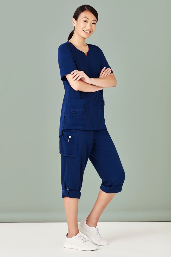 Biz Care Women's Avery Multi-Pocket Straight Leg Pant CSP944LL - Icon Tshirts
