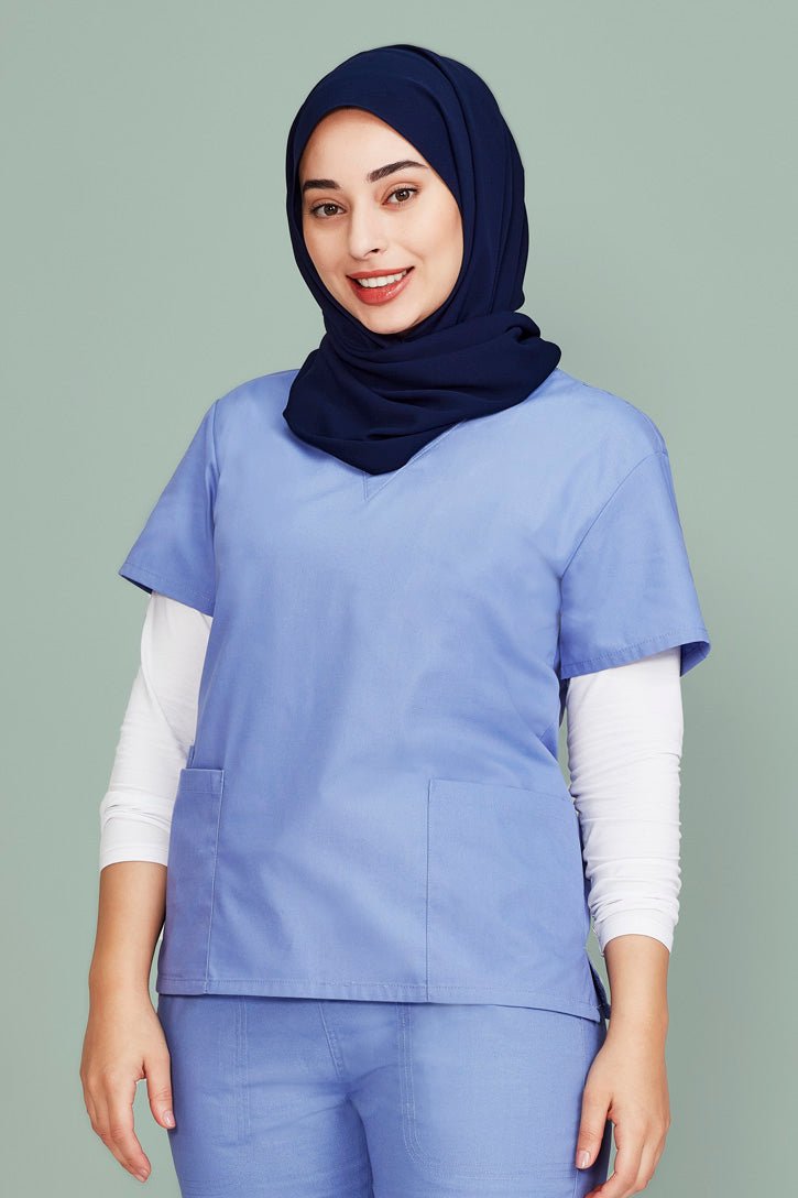 Biz Care Womens Classic Scrub Top H10622 - Icon Tshirts