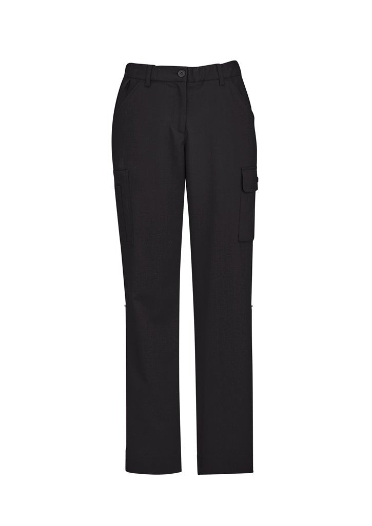 BIZ CARE WOMENS COMFORT WAIST CARGO PANT CL954LL - Icon Tshirts