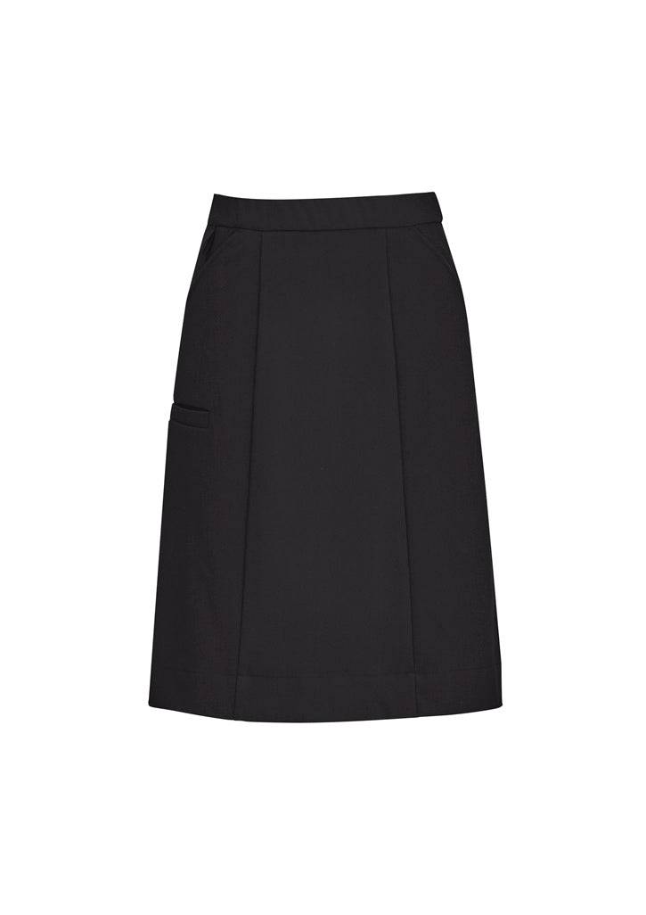 BIZ CARE WOMENS COMFORT WAIST CARGO SKIRT CL956LS - Icon Tshirts