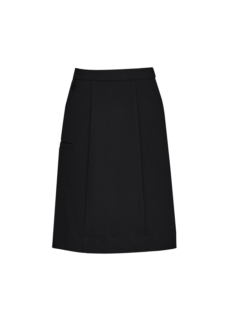 BIZ CARE WOMENS COMFORT WAIST CARGO SKIRT CL956LS - Icon Tshirts