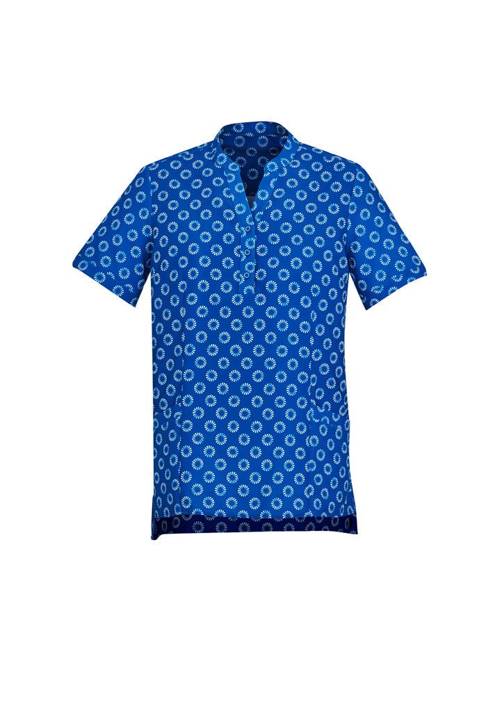 BIZ CARE WOMENS FLORENCE DAISY PRINT TUNIC CS950LS - Icon Tshirts