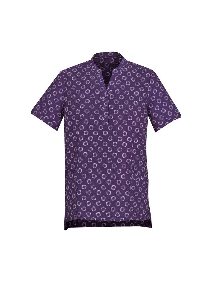BIZ CARE WOMENS FLORENCE DAISY PRINT TUNIC CS950LS - Icon Tshirts