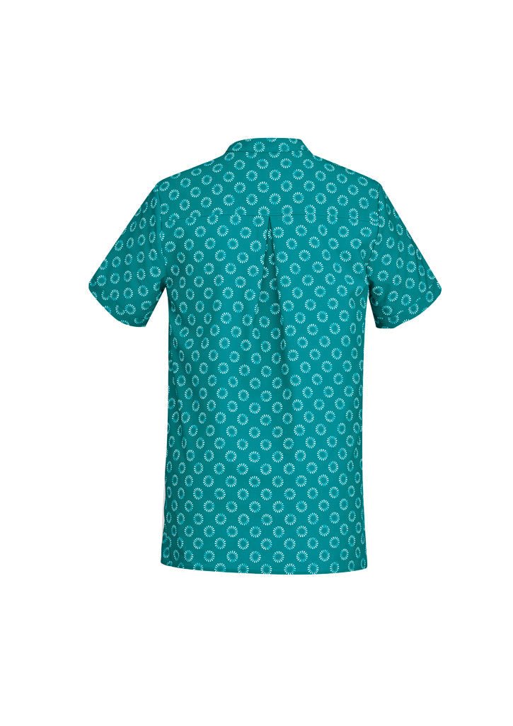 BIZ CARE WOMENS FLORENCE DAISY PRINT TUNIC CS950LS - Icon Tshirts