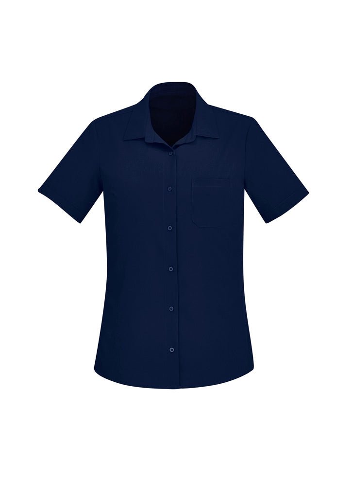 BIZ CARE WOMENS FLORENCE SHORT SLEEVE SHIRT CS947LS - Icon Tshirts