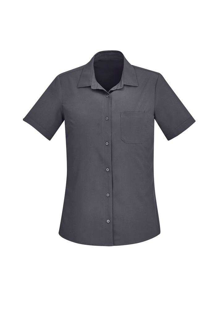 BIZ CARE WOMENS FLORENCE SHORT SLEEVE SHIRT CS947LS - Icon Tshirts