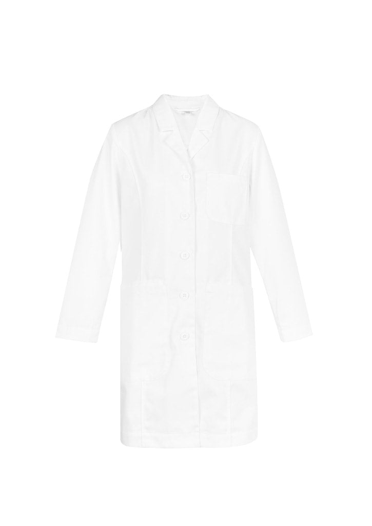 BIZ CARE WOMENS HOPE LONG LINE LAB COAT CC144LL - Icon Tshirts