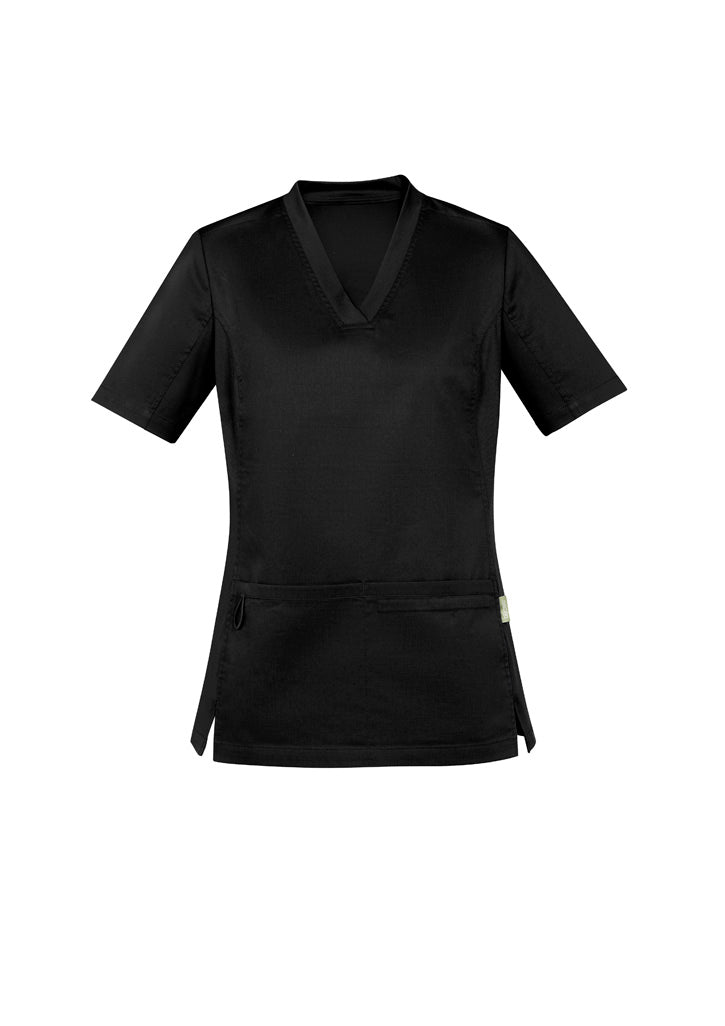 Biz Care Women's Riley V-Neck Scrub Top CST043LS - Icon Tshirts
