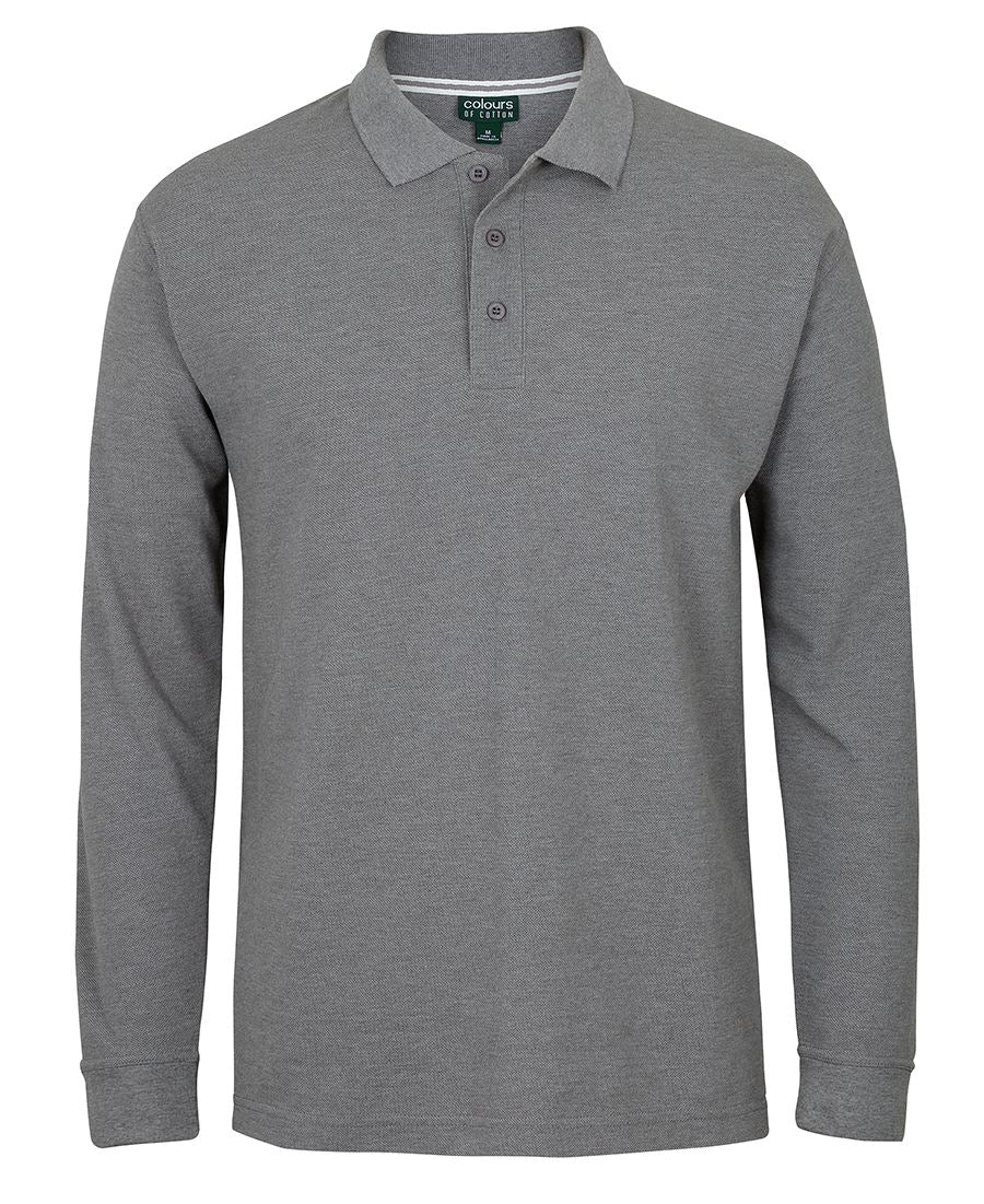 C OF C L/S PIQUE POLO S2ML - Icon Tshirts