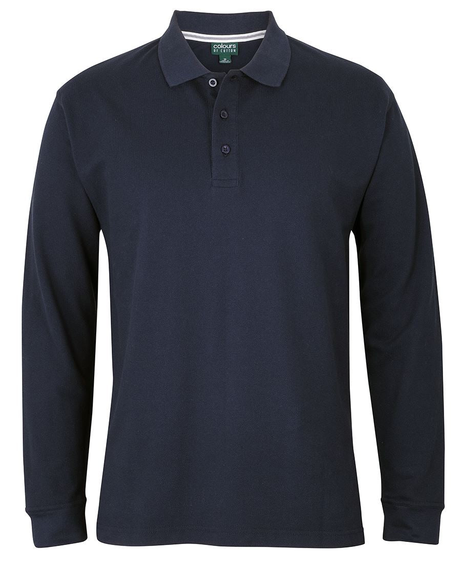 C OF C L/S PIQUE POLO S2ML - Icon Tshirts