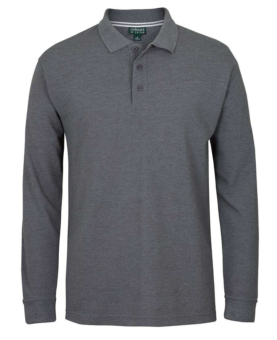 C OF C L/S PIQUE POLO S2ML - Icon Tshirts