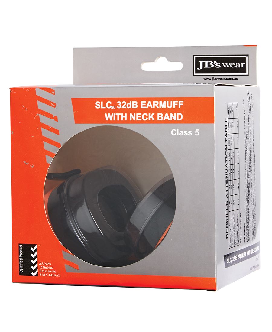 JB's Wear 32DB EAR MUFFS WITH NECK BAND 8M050 - Icon Tshirts