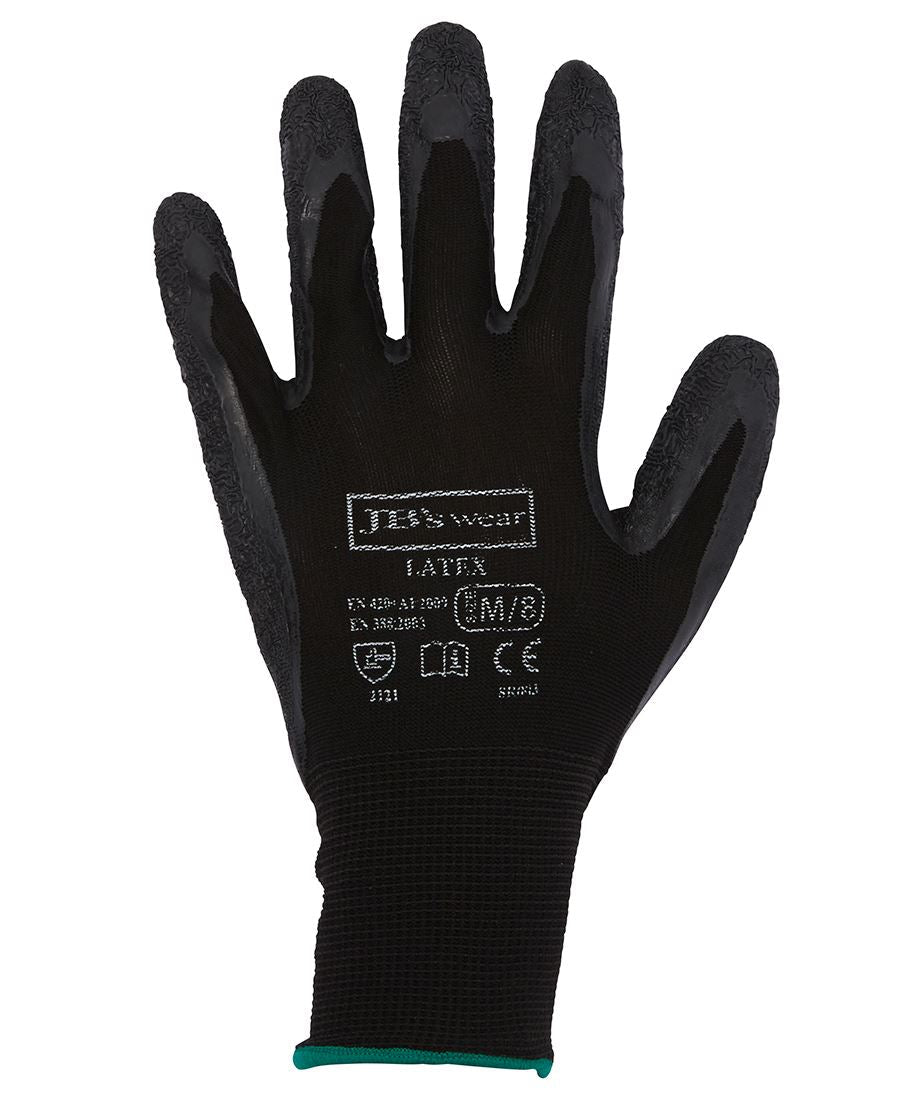 JB's Wear BLACK LATEX GLOVE (12 PACK) 8R003 - Icon Tshirts