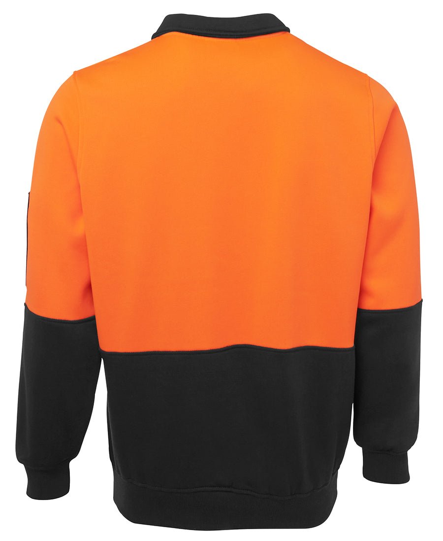 JB's Wear Hi Vis 1/2 Zip Fleecy Sweat 6HVFH - Icon Tshirts