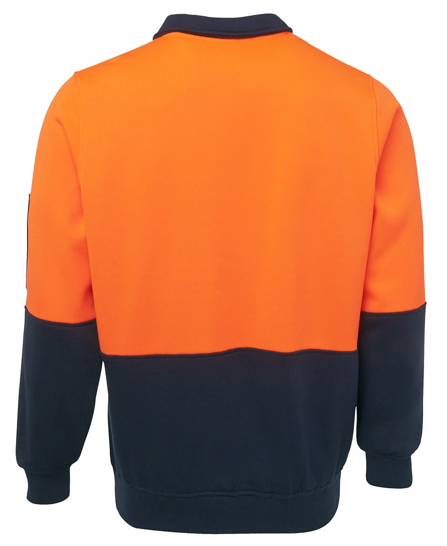 JB's Wear Hi Vis 1/2 Zip Fleecy Sweat 6HVFH - Icon Tshirts