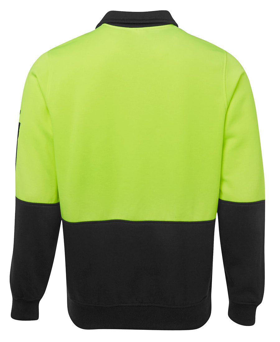 JB's Wear Hi Vis 1/2 Zip Fleecy Sweat 6HVFH - Icon Tshirts