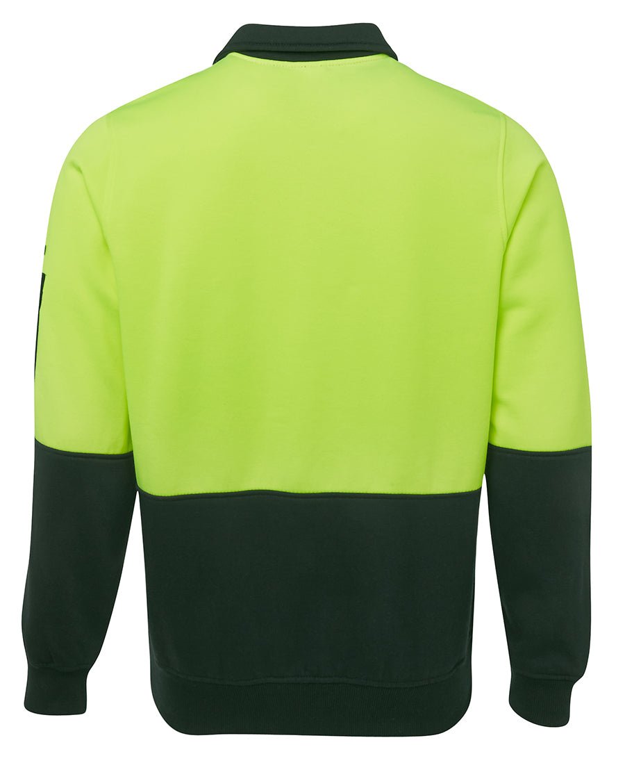 JB's Wear Hi Vis 1/2 Zip Fleecy Sweat 6HVFH - Icon Tshirts
