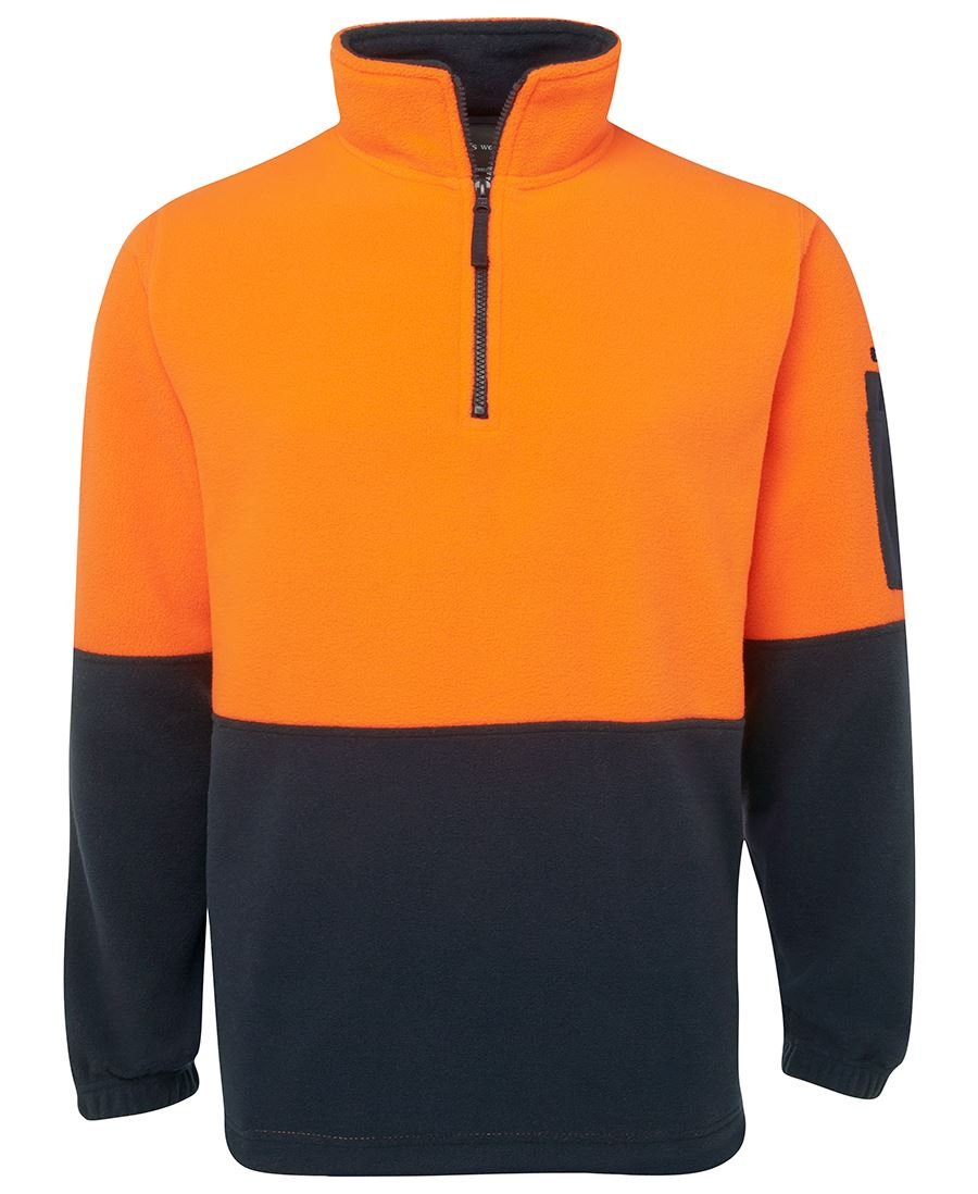 JB's Wear Hi Vis 1/2 Zip Polar Fleece 6HVPF - Icon Tshirts