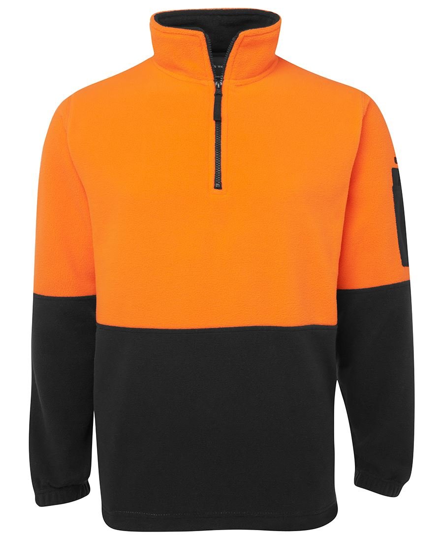 JB's Wear Hi Vis 1/2 Zip Polar Fleece 6HVPF - Icon Tshirts