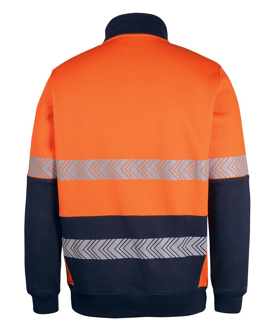JB's Wear HI VIS 330G 1/2 ZIP SEGMENTED TAPE FLEECE 6DPS - Icon Tshirts