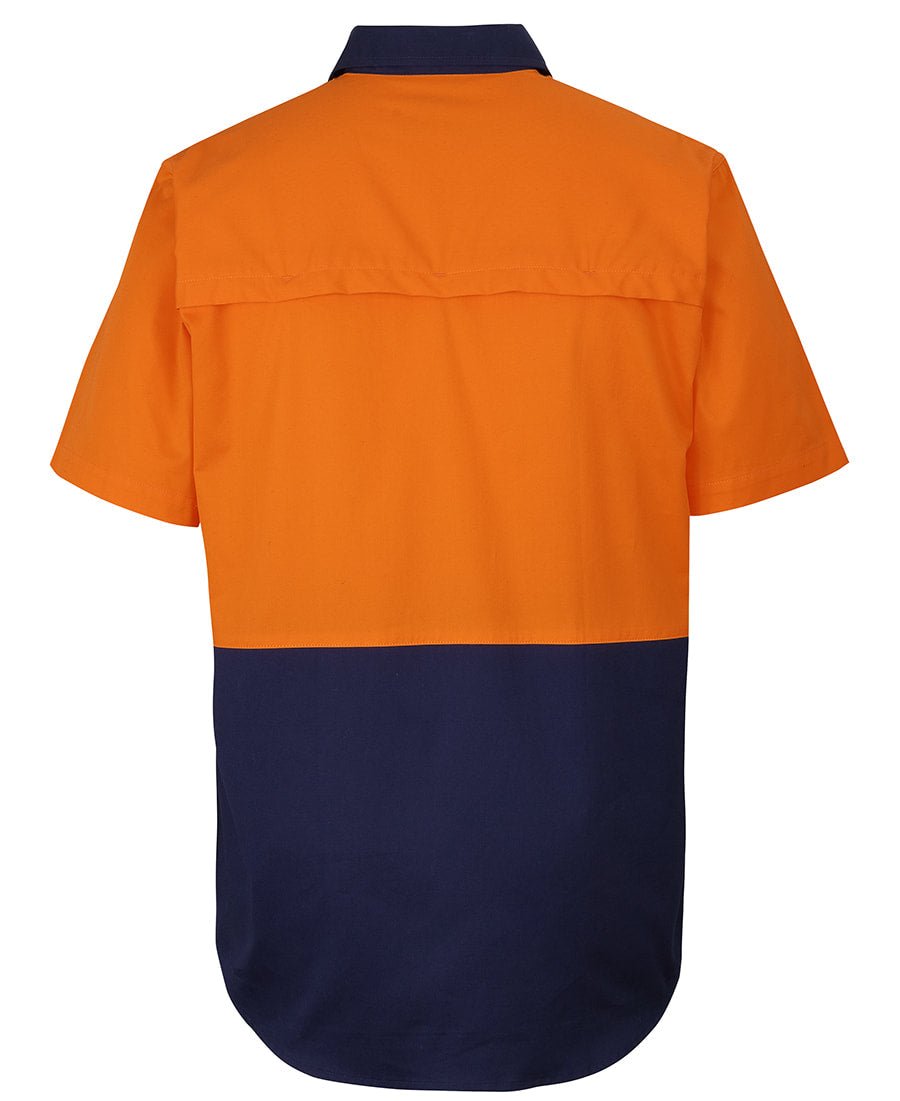 JB's Wear HI VIS CLOSE FRONT S/S 150G WORK SHIRT 6HVCW - Icon Tshirts