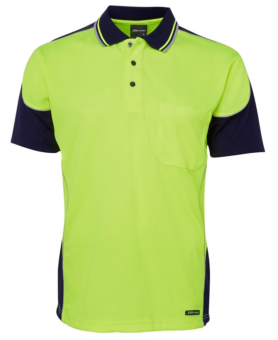 JB's Wear Hi Vis Contrast Piping Polo 6HCP4 - Icon Tshirts