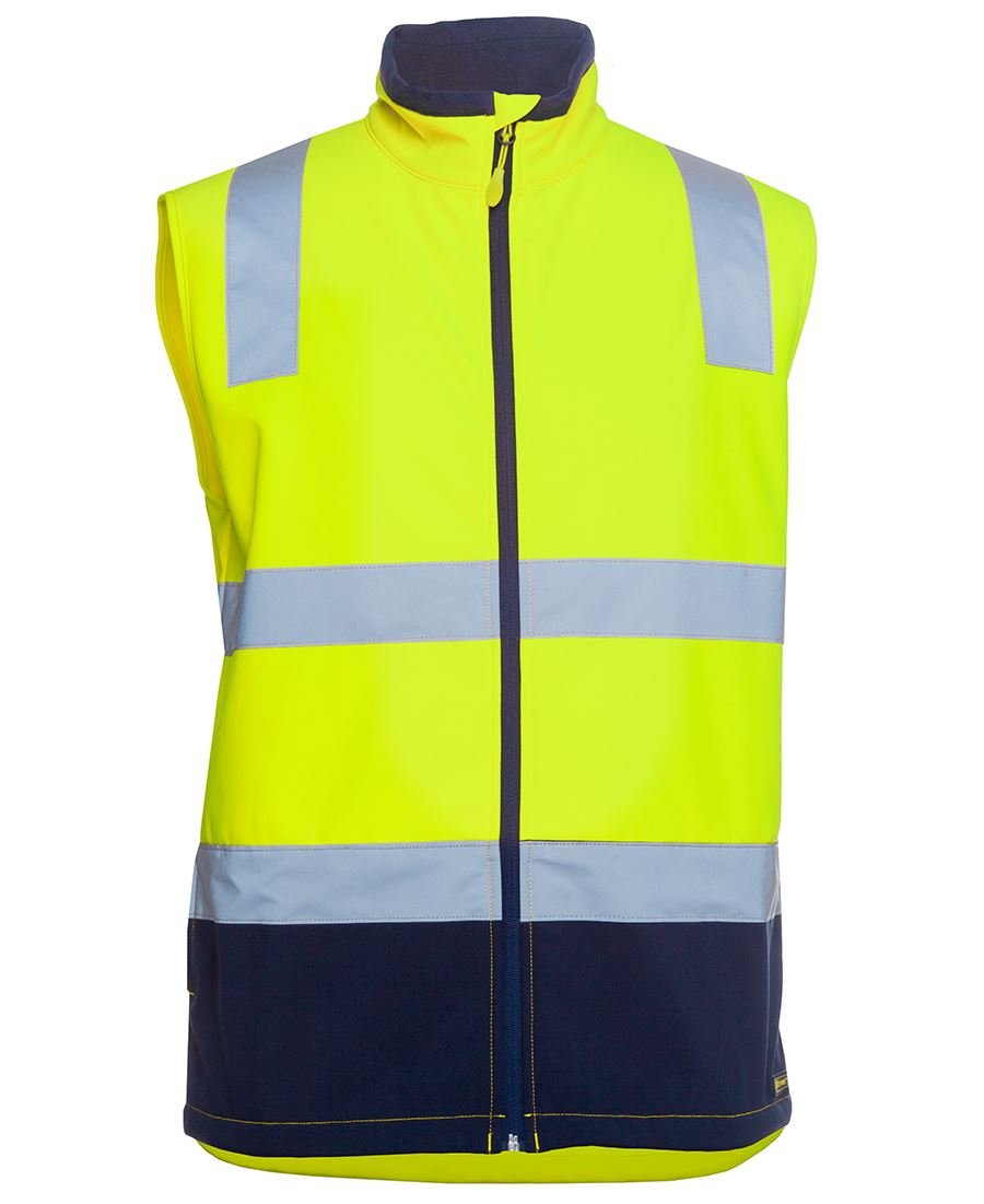JB's Wear Hi Vis D+N Water Resistant Softshell Vest 6DWV - Icon Tshirts
