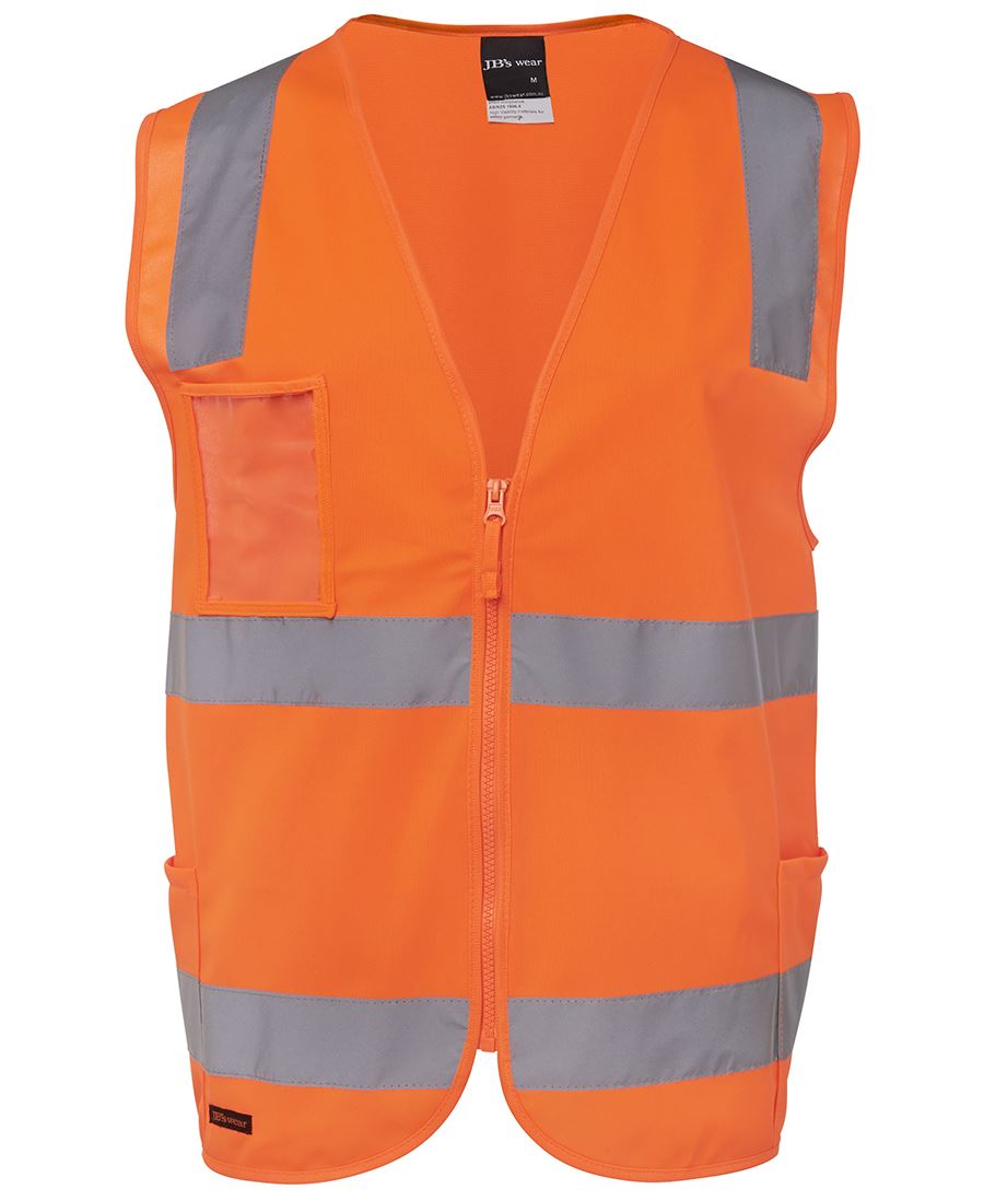 JB's Wear Hi Vis (D+N) Zip Safety Vest 6DNSZ - Icon Tshirts