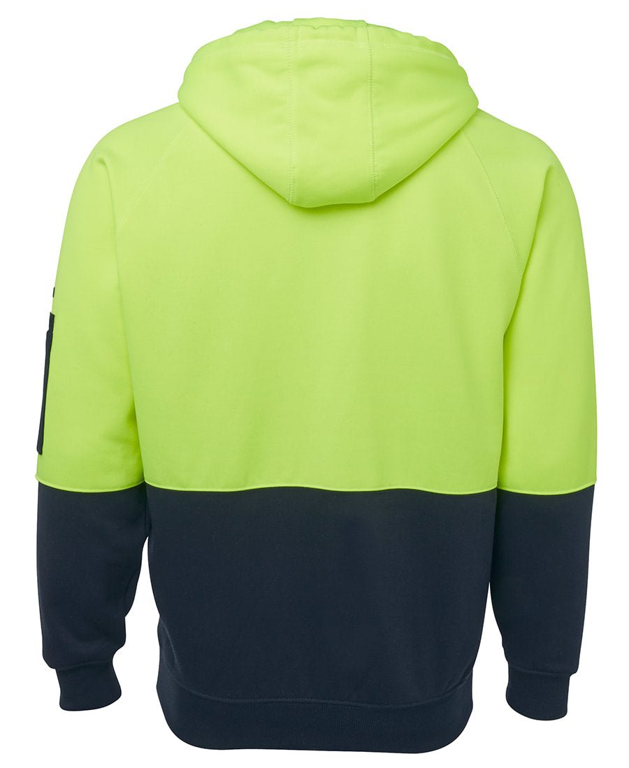 JB's Wear Hi Vis Full Zip Fleecy Hoodie 6HVH - Icon Tshirts