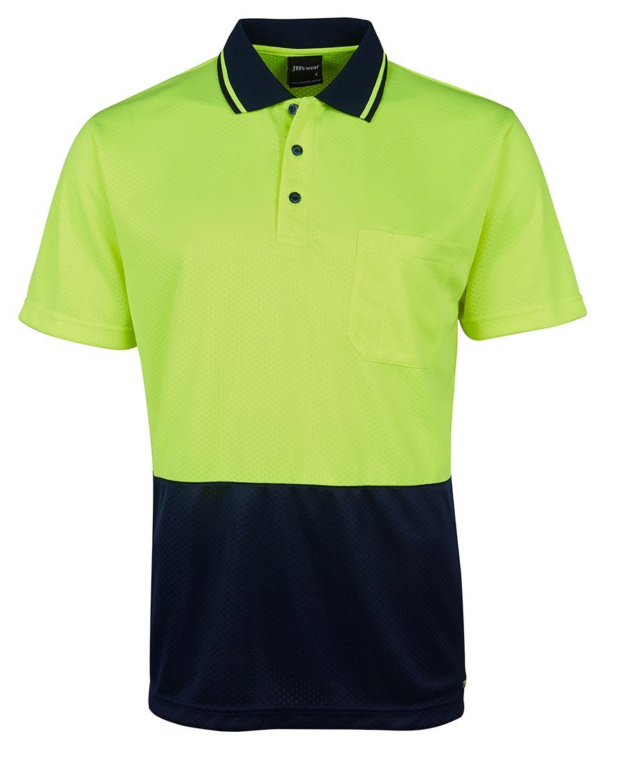JB's Wear Hi Vis Jacquard Non Cuff Polo 6HJNC - Icon Tshirts