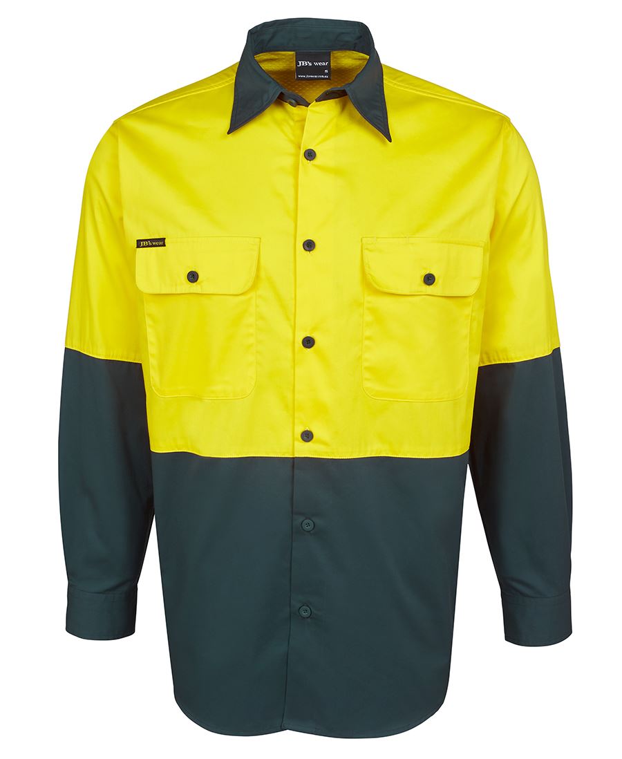 JB's Wear Hi Vis L/S 150G Shirt 6HWSL - Icon Tshirts