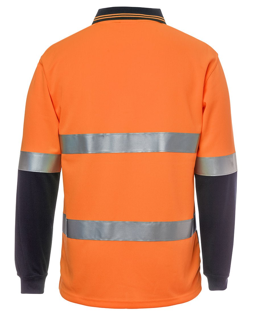 JB's Wear Hi Vis L/S (D+N) Traditional Polo 6HVSL - Icon Tshirts