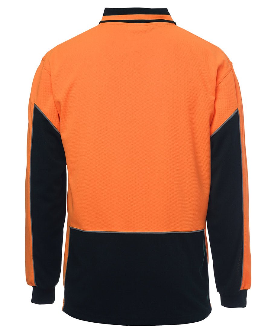 JB's Wear Hi Vis L/S Gap Polo 6HVGL - Icon Tshirts