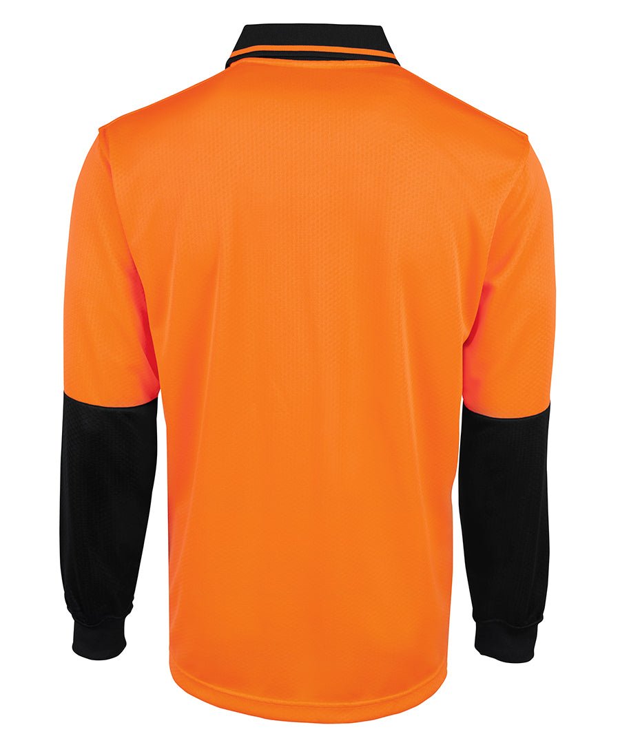 JB's Wear Hi Vis L/S Jacquard Polo 6HJNL - Icon Tshirts