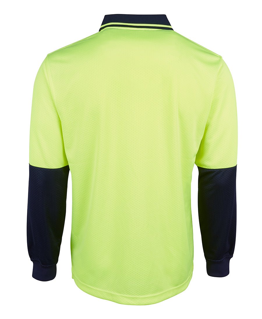 JB's Wear Hi Vis L/S Jacquard Polo 6HJNL - Icon Tshirts