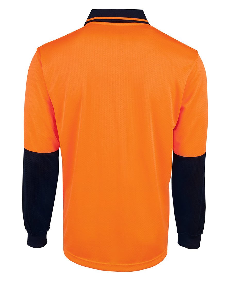 JB's Wear Hi Vis L/S Jacquard Polo 6HJNL - Icon Tshirts