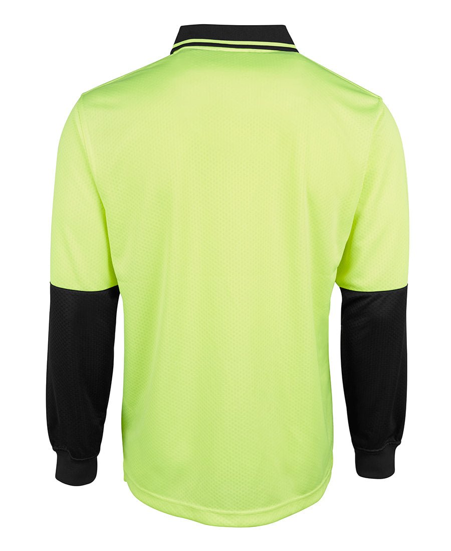 JB's Wear Hi Vis L/S Jacquard Polo 6HJNL - Icon Tshirts
