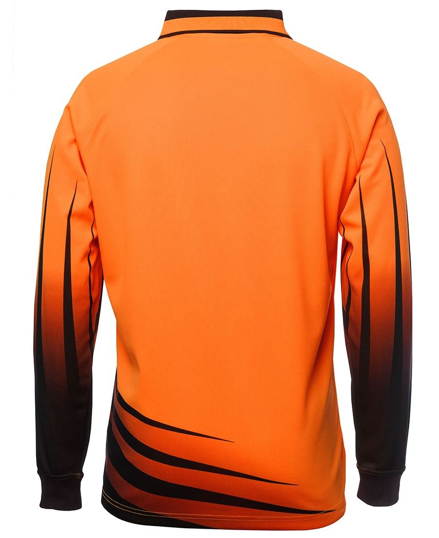 JB'S Wear Hi Vis L/S Rippa Sub Polo 6HVRL - Icon Tshirts