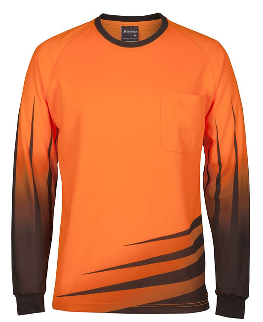 JB's Wear HI VIS L/S RIPPA SUB TEE 6HVRX - Icon Tshirts