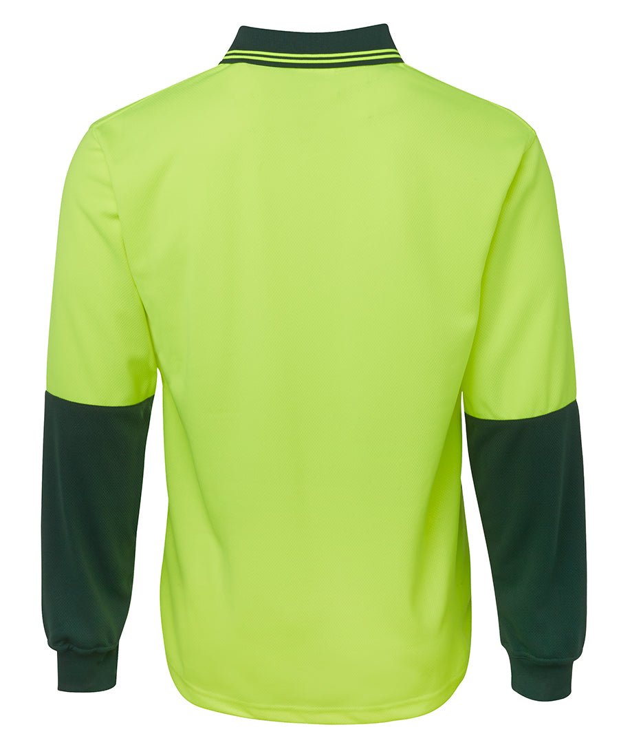 JB's Wear Hi Vis L/S Trad Polo 6HVPL - Icon Tshirts